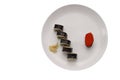 Sushi on the plate Royalty Free Stock Photo